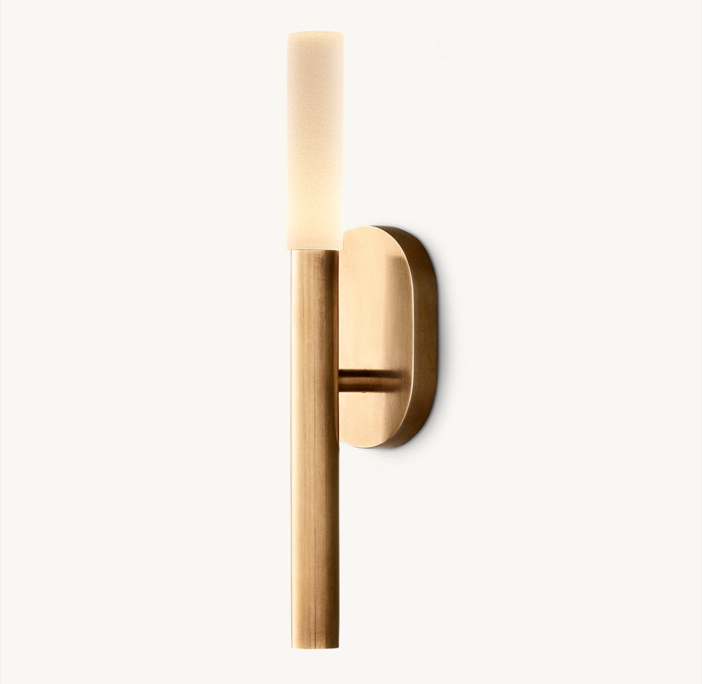 Etched Glass Branch LED Wall Light