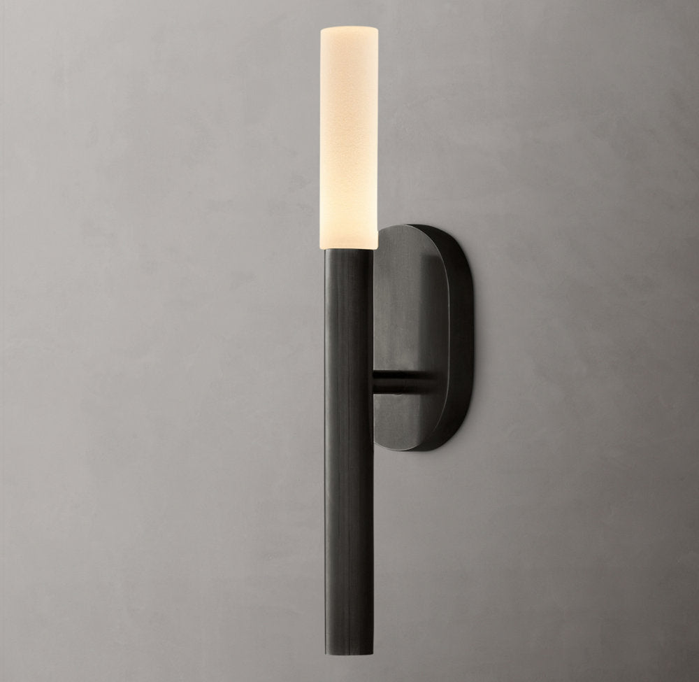Etched Glass Branch LED Wall Light