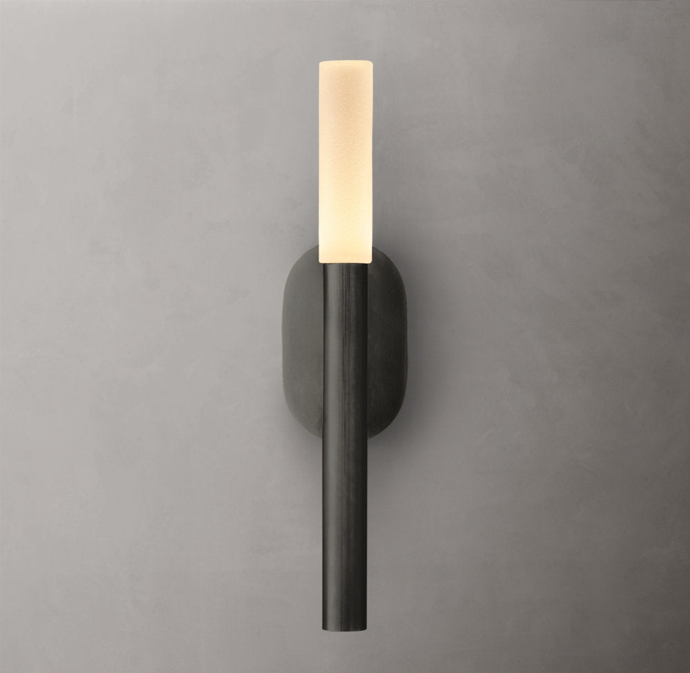 Etched Glass Branch LED Wall Light