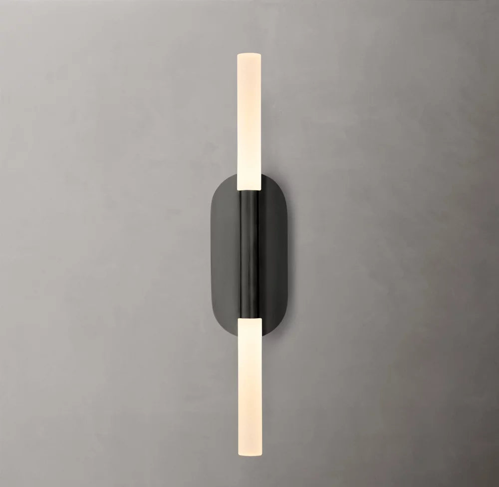 Etched Glass Linear LED Bar Sconce