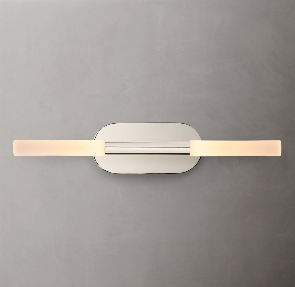 Etched Glass Linear LED Bar Sconce