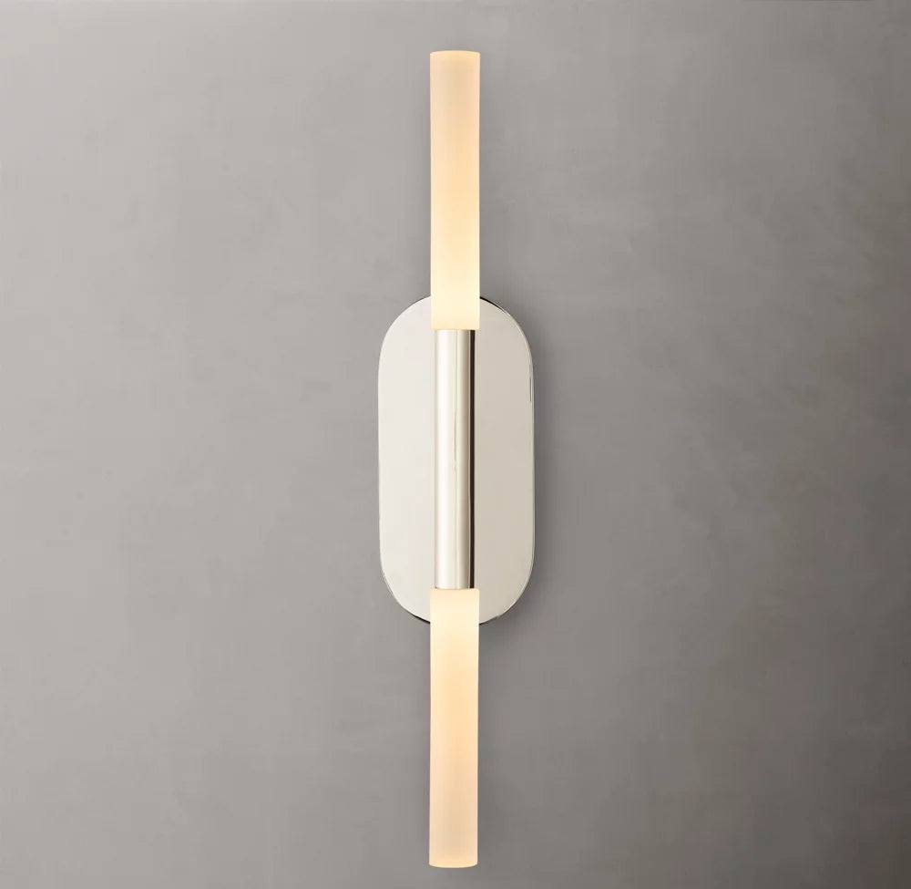 Etched Glass Linear LED Bar Sconce