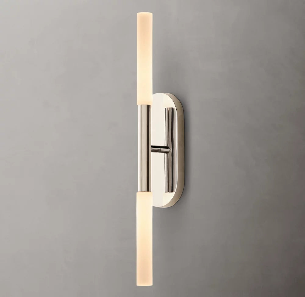 Etched Glass Linear LED Bar Sconce