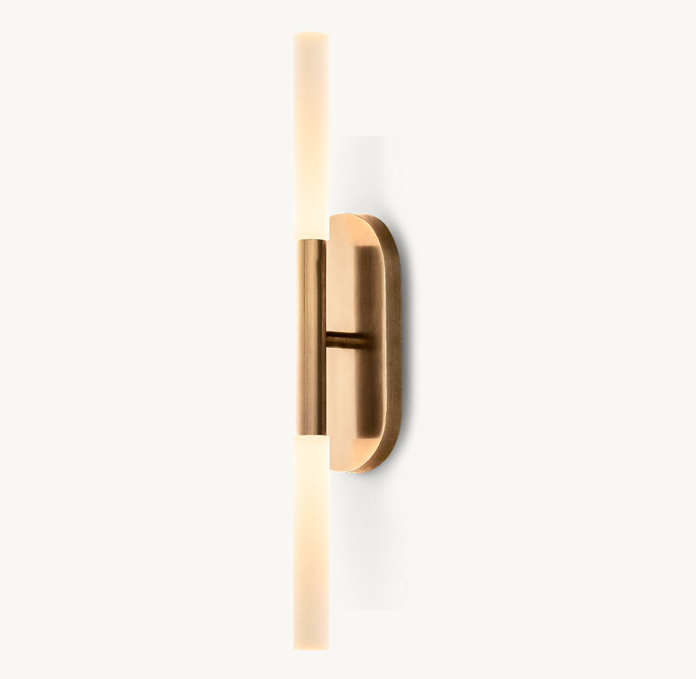 Etched Glass Linear LED Bar Sconce
