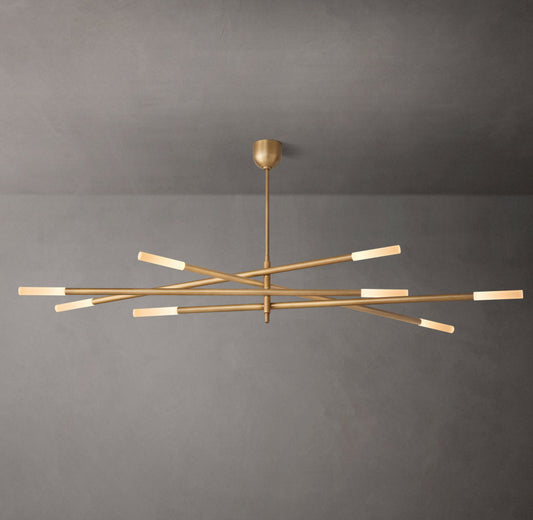 Etched Glass Mobile LED Chandelier