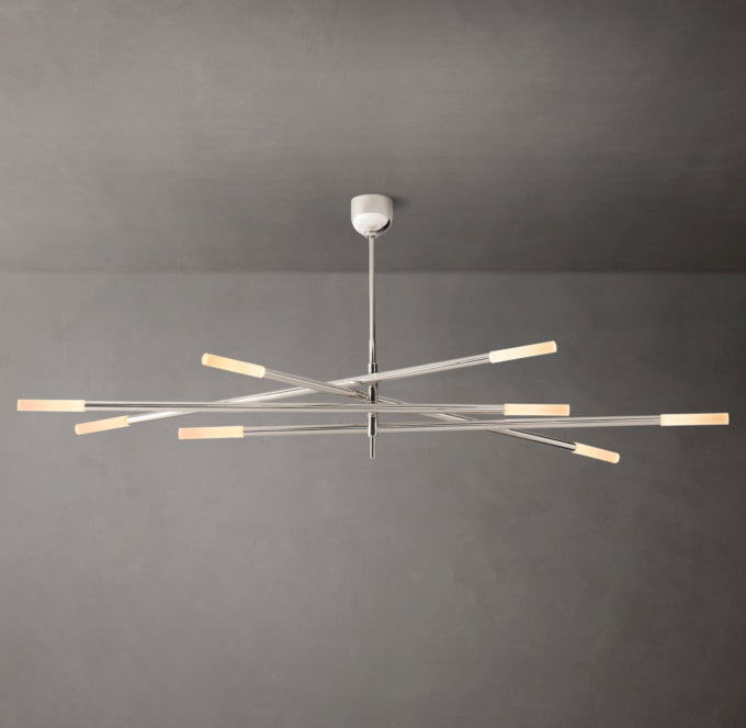 Etched Glass Mobile LED Chandelier