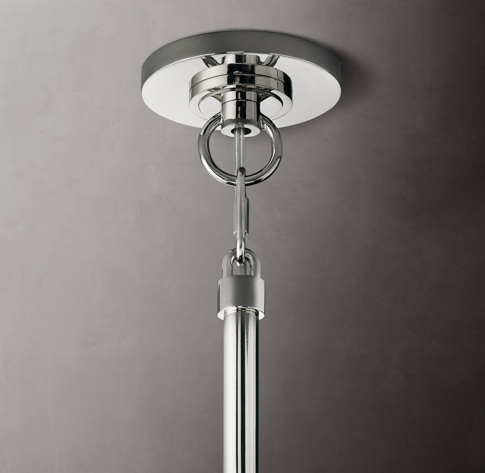 Faceted Clear Crystal Globe Chandelier