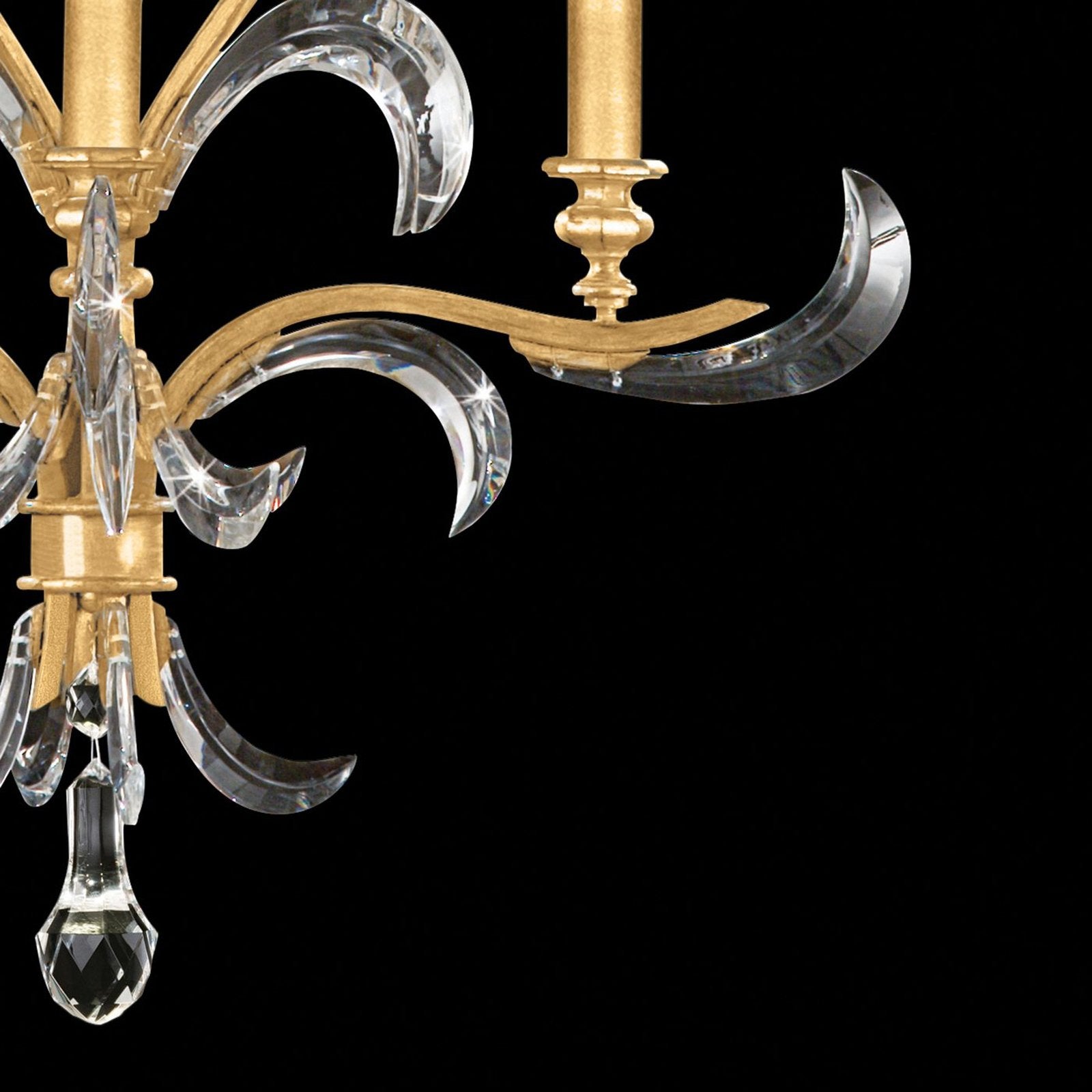 Fine Art Beveled Arcs 28" Chandelier / Silver