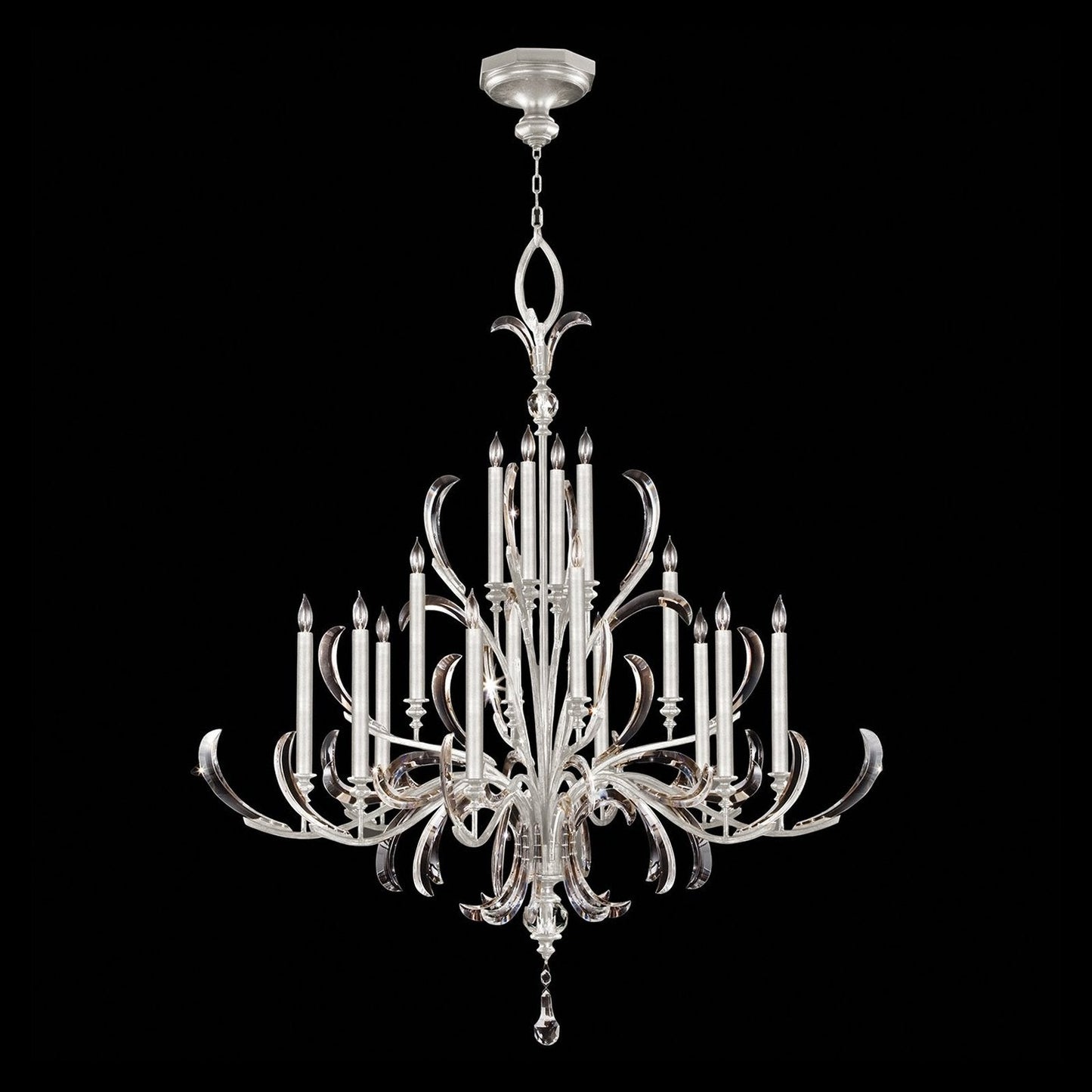 Fine Art Beveled Arcs 58" Chandelier / Muted Gold