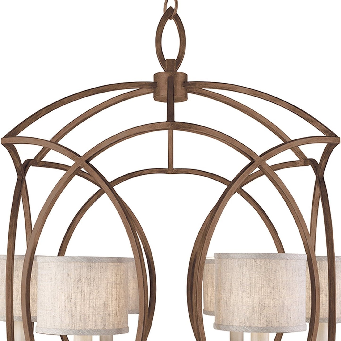 Fine Art Cienfuegos 30.5" Chandelier With Shade / Silver
