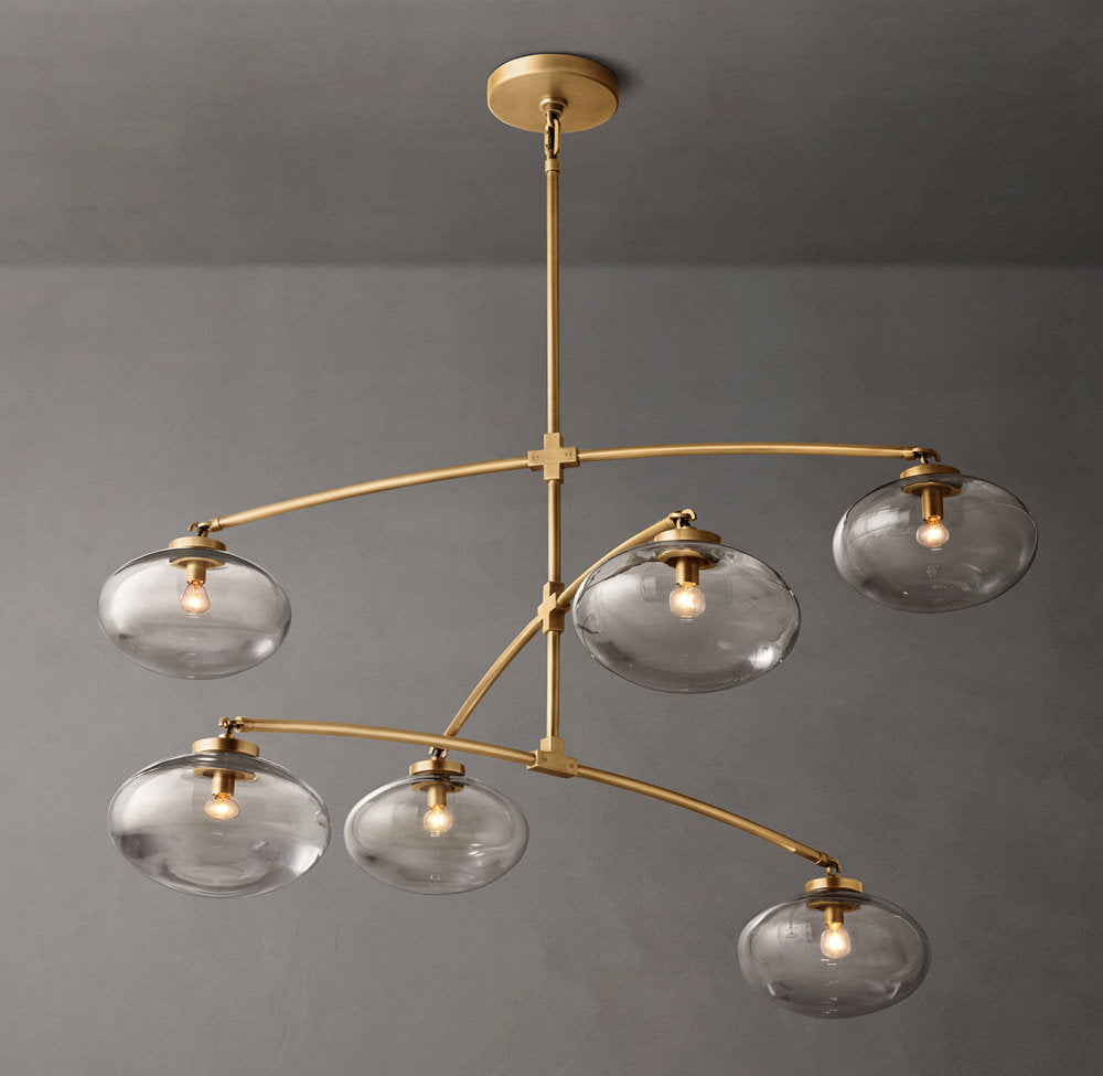 Floating Clear Globe Mobile Chandelier