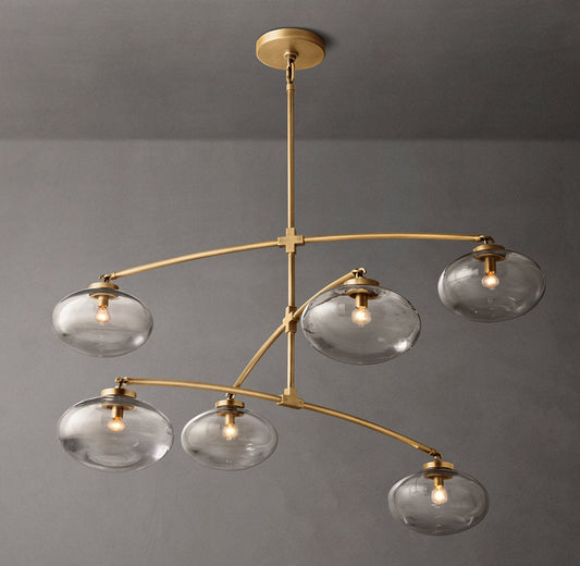 Floating Clear Globe Mobile Chandelier