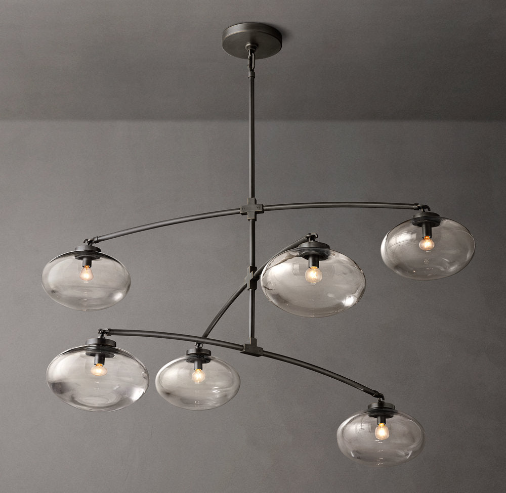 Floating Clear Globe Mobile Chandelier