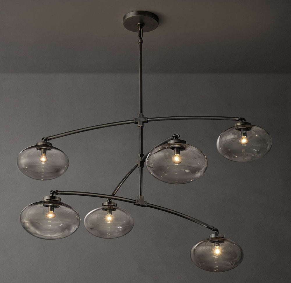 Floating Clear Globe Mobile Chandelier