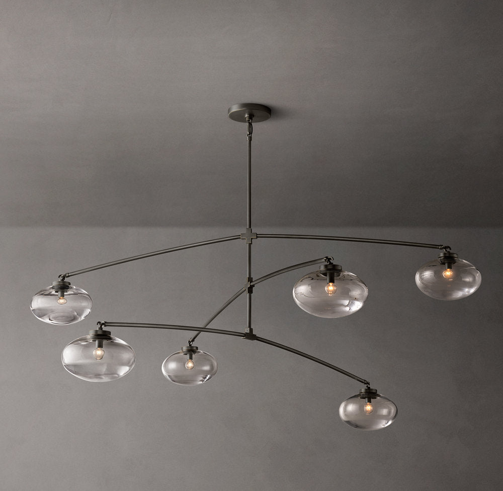 Floating Clear Globe Mobile Chandelier