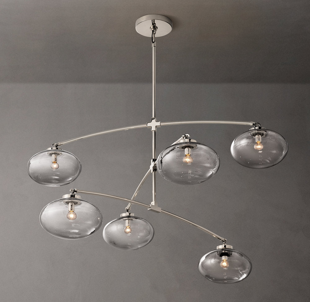 Floating Clear Globe Mobile Chandelier
