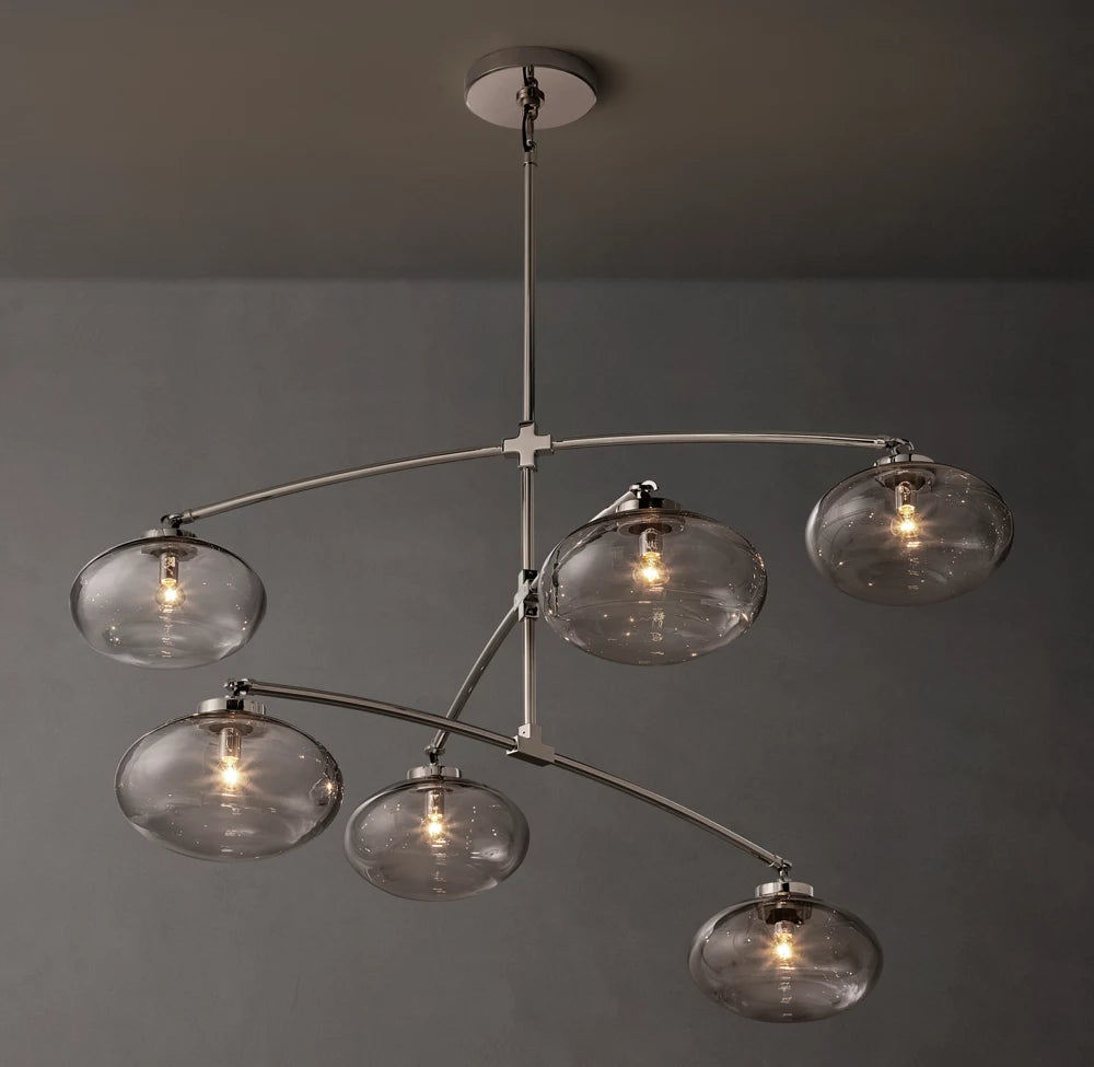 Floating Clear Globe Mobile Chandelier