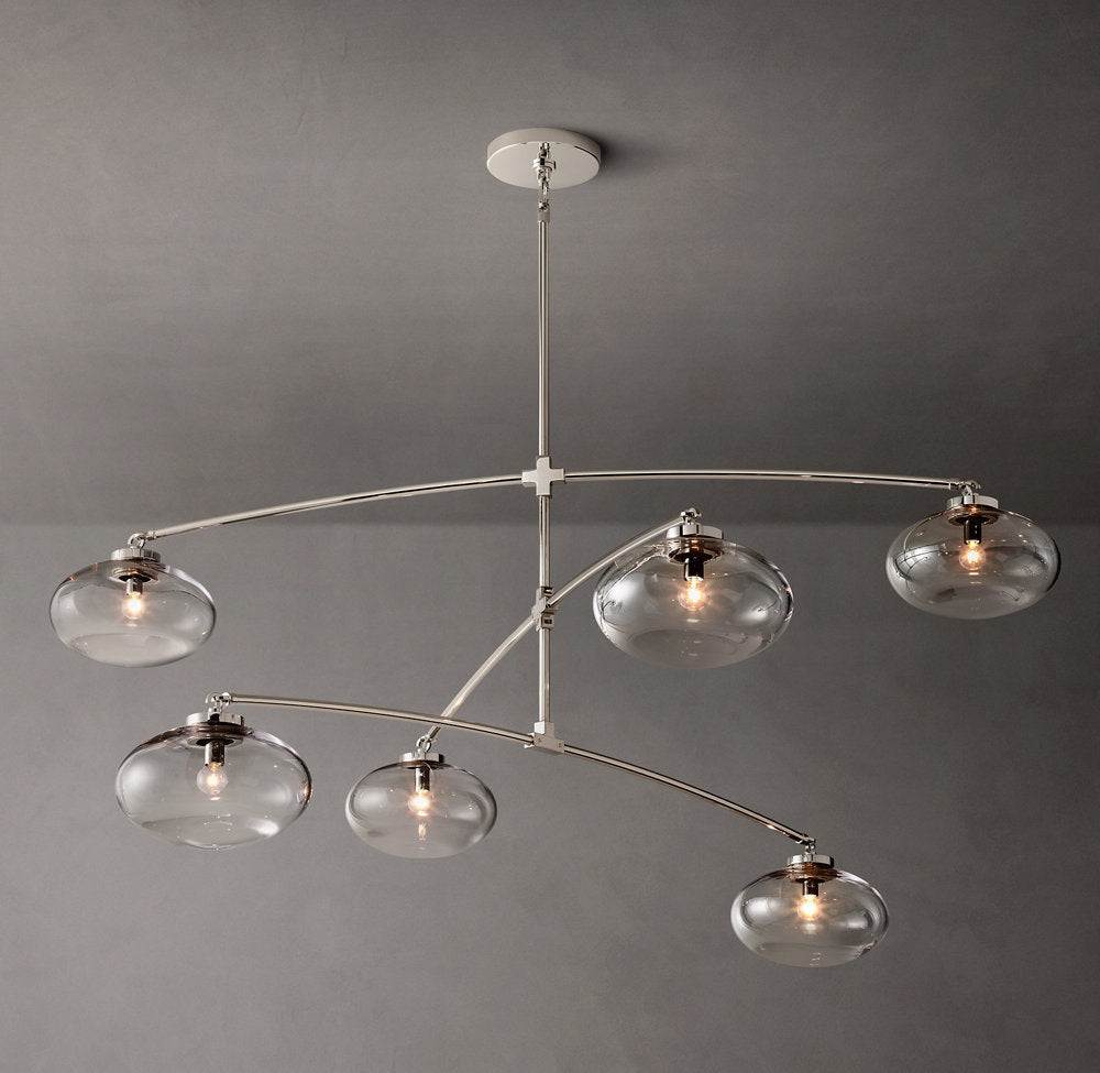 Floating Clear Globe Mobile Chandelier
