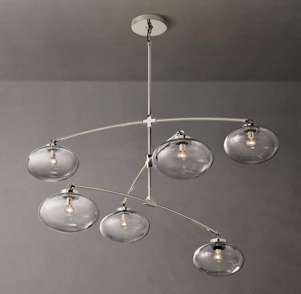 Floating Clear Globe Mobile Chandelier