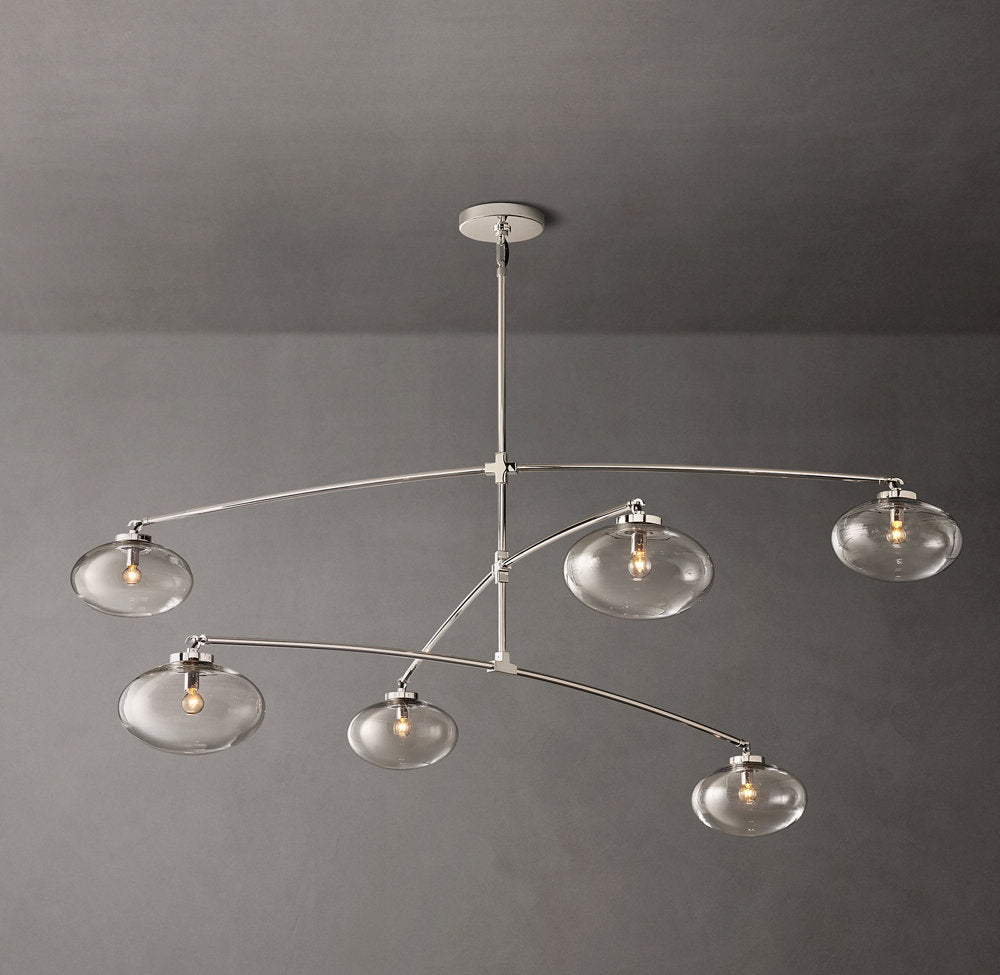 Floating Clear Globe Mobile Chandelier