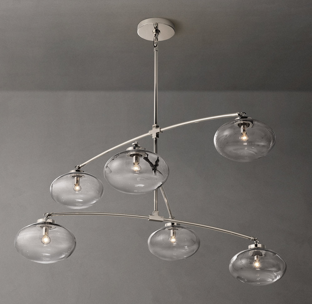 Floating Clear Globe Mobile Chandelier