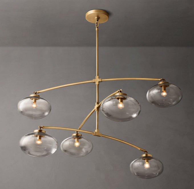 Floating Clear Globe Mobile Chandelier