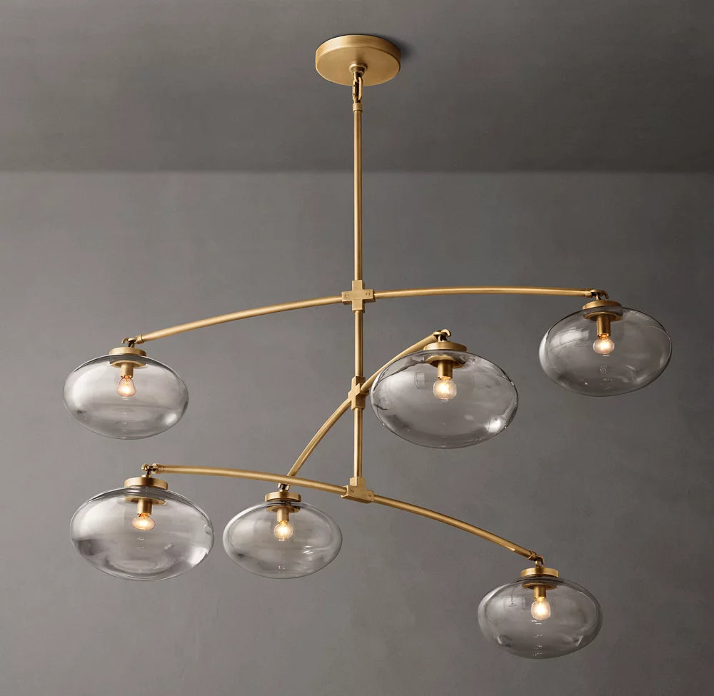 Floating Clear Globe Mobile Chandelier