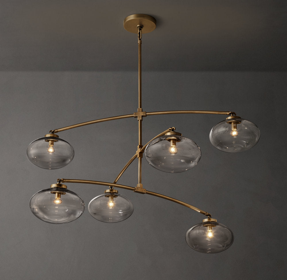 Floating Clear Globe Mobile Chandelier