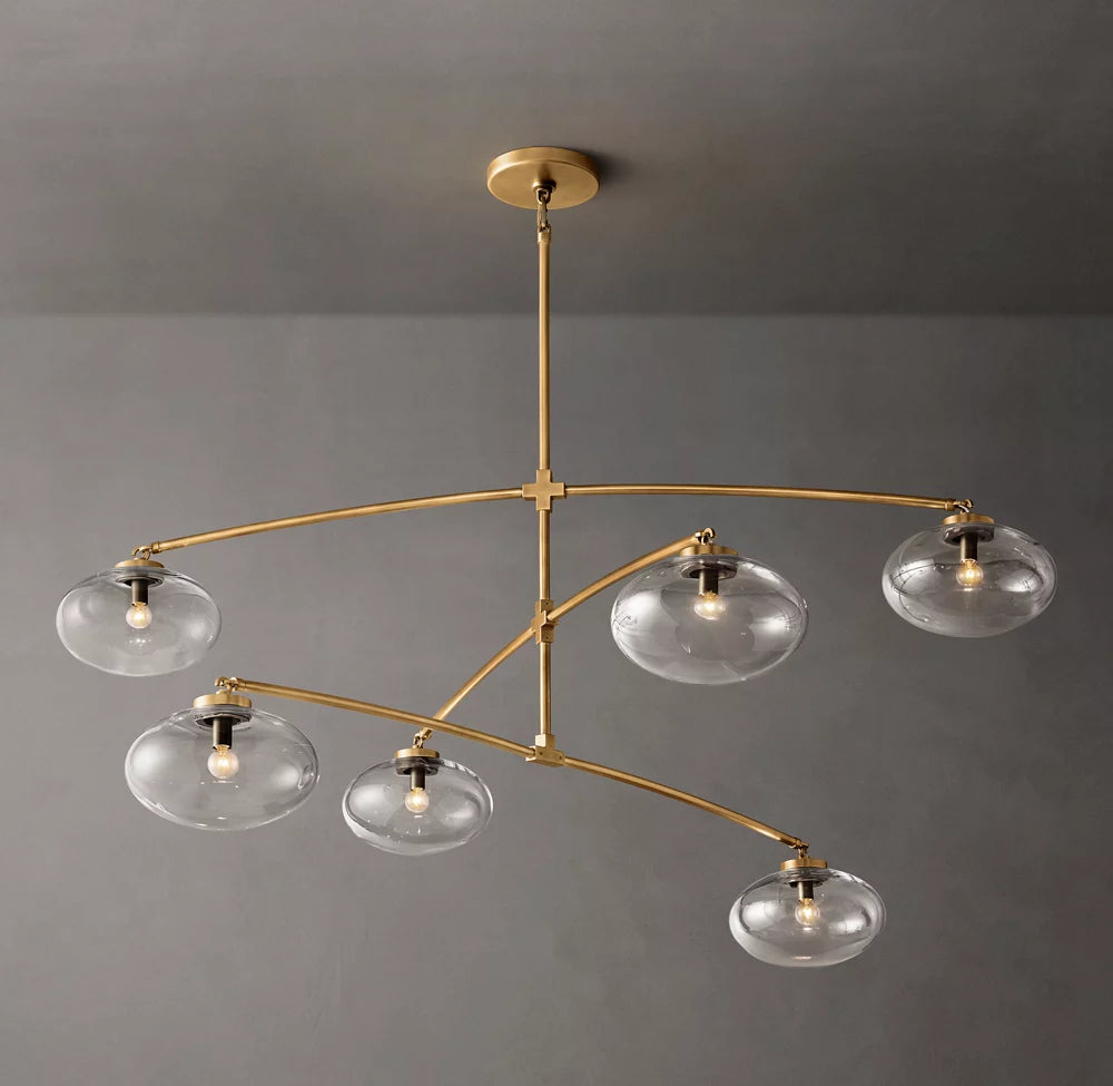 Floating Clear Globe Mobile Chandelier