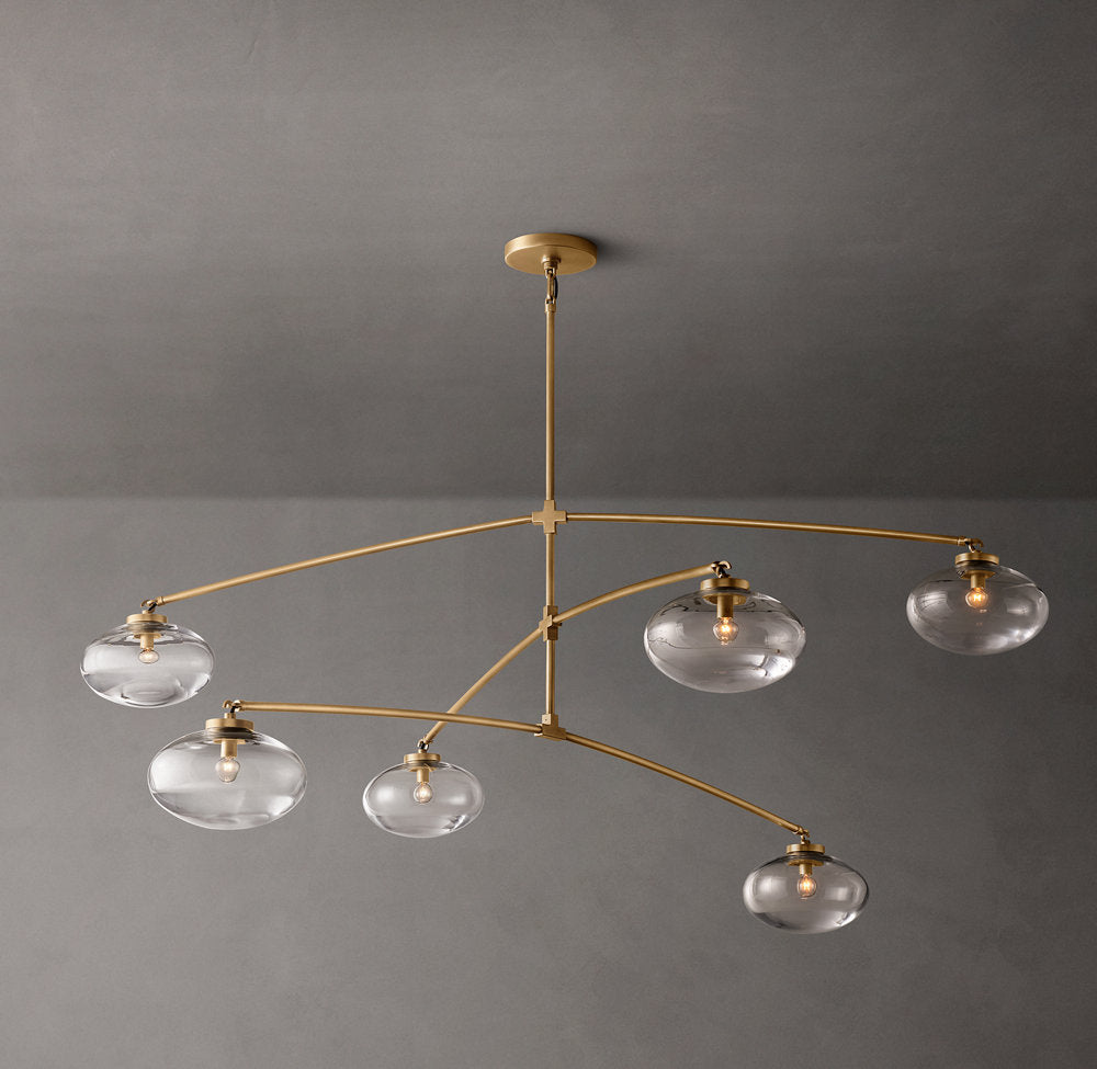 Floating Clear Globe Mobile Chandelier