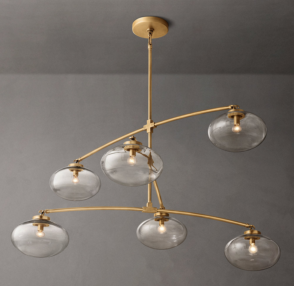 Floating Clear Globe Mobile Chandelier