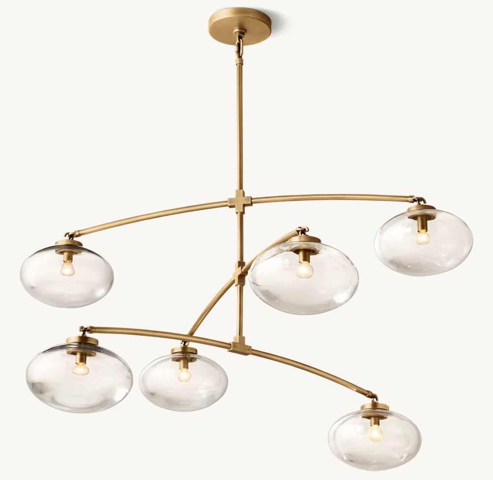 Floating Clear Globe Mobile Chandelier