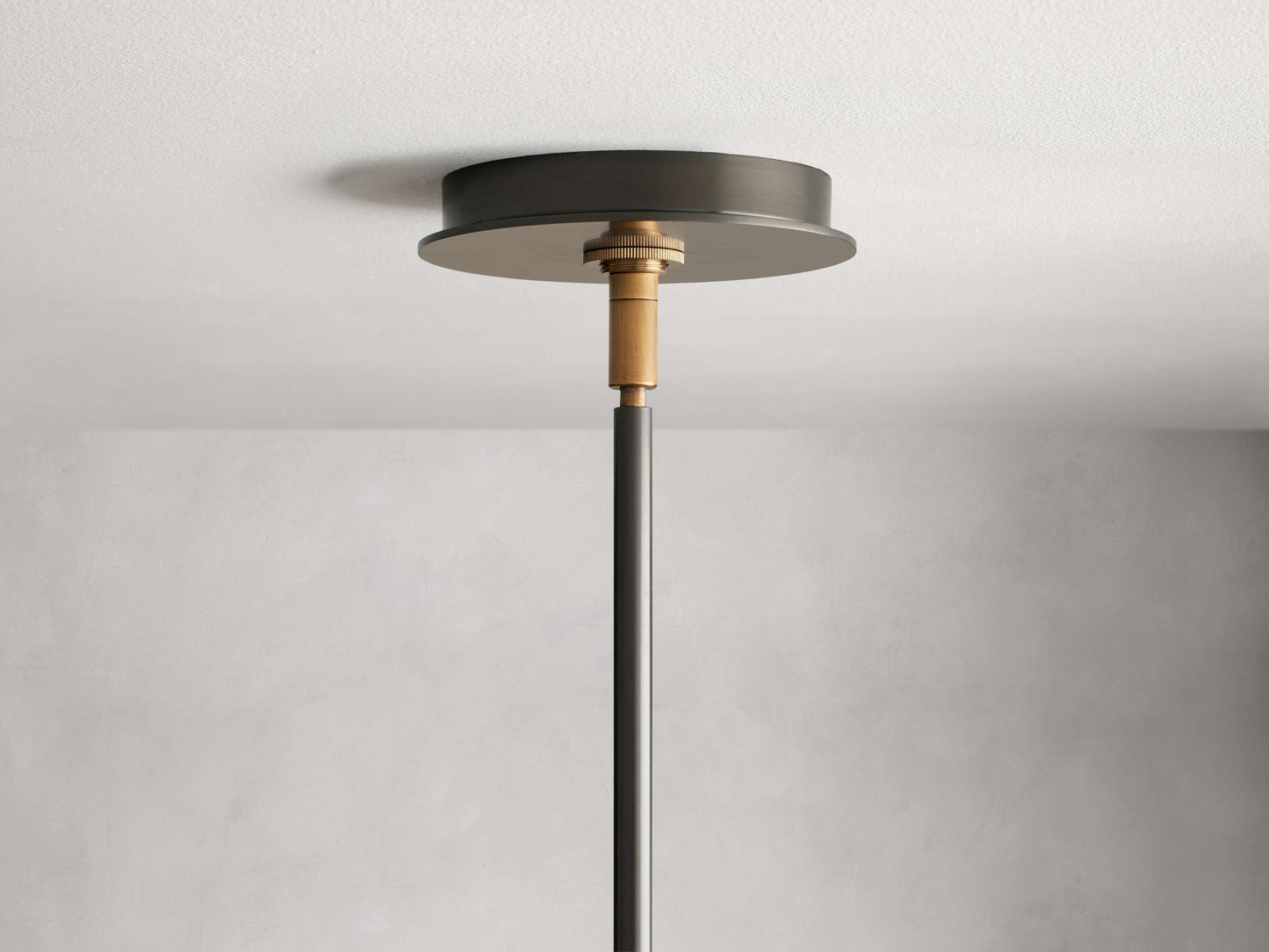 French Parchment Shade Ring Chandelier