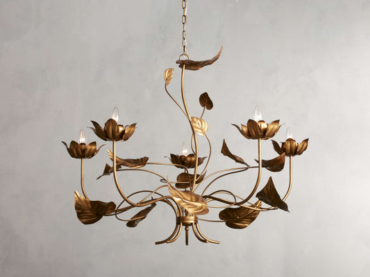 Gilded Botanical Branch Chandelier