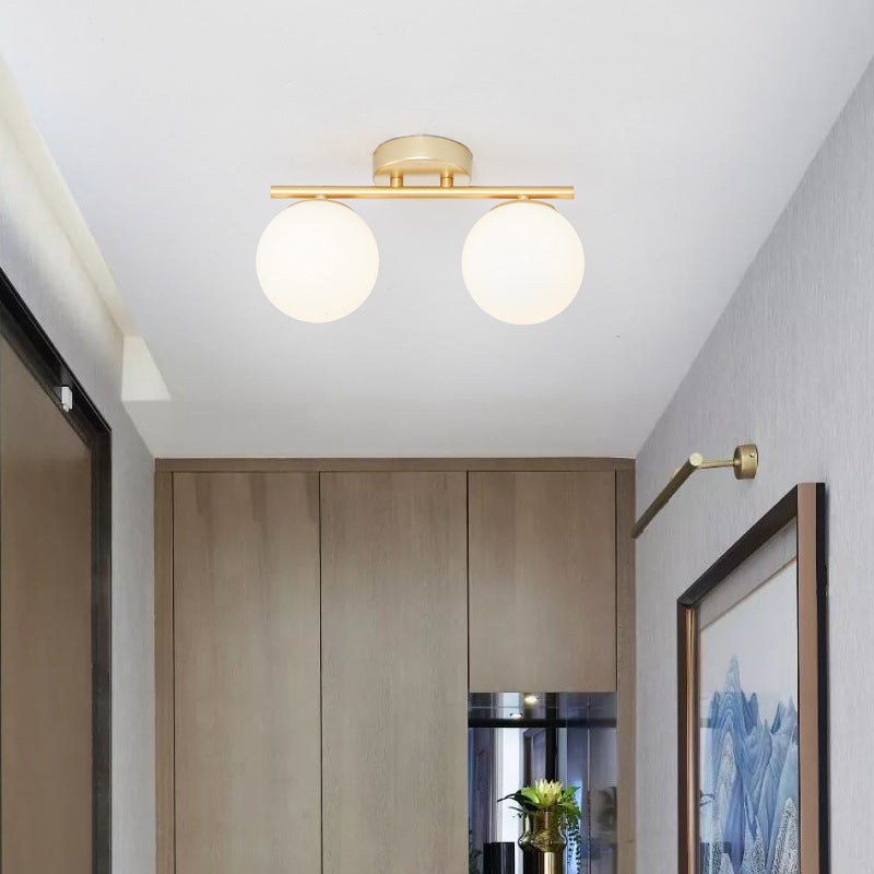 Gold Glass G9 Wall Light / Black Warm Light