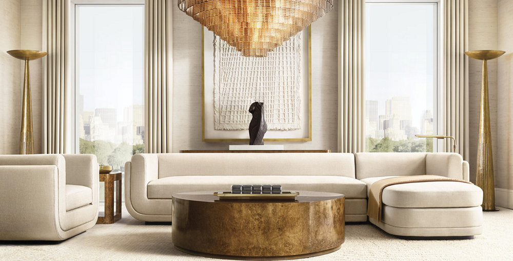 Grand Clear Glass Coastal Ring Chandelier