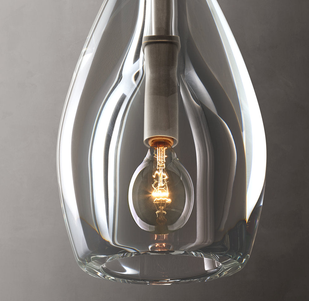 Hand-Carved Crystal Flute Sconce