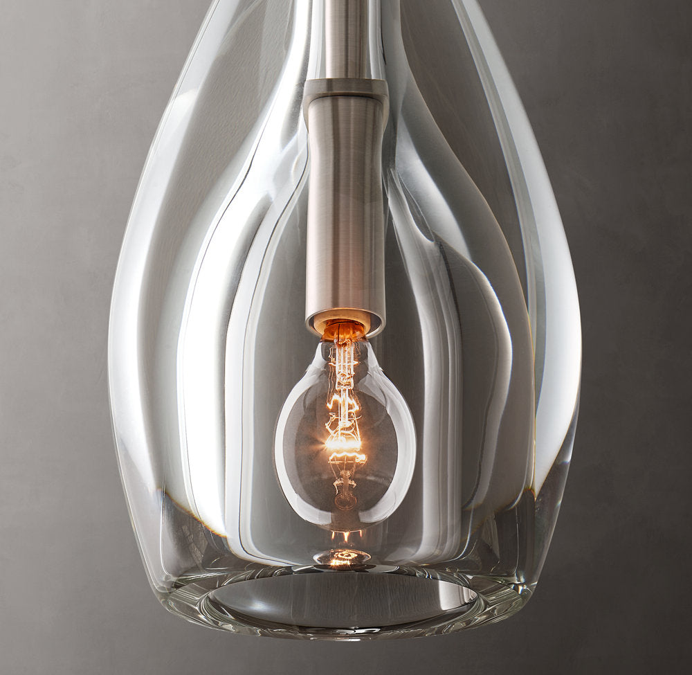 Hand-Carved Crystal Flute Sconce