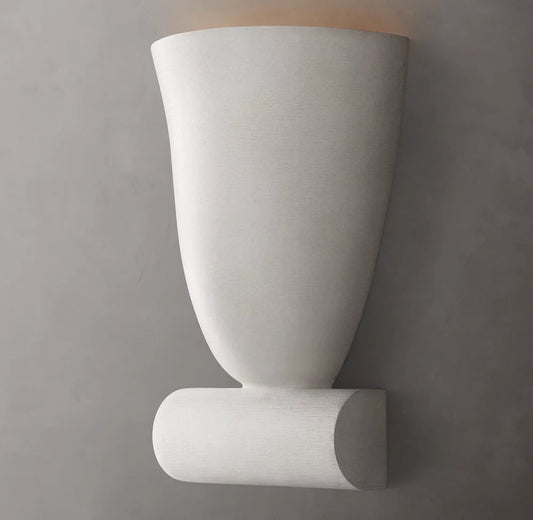 Hand-Finished Plaster Grand Sconce
