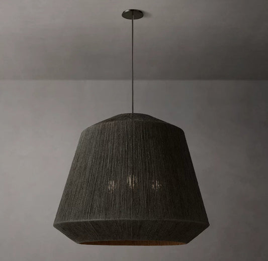 Handwoven Jute Cloche Pendant