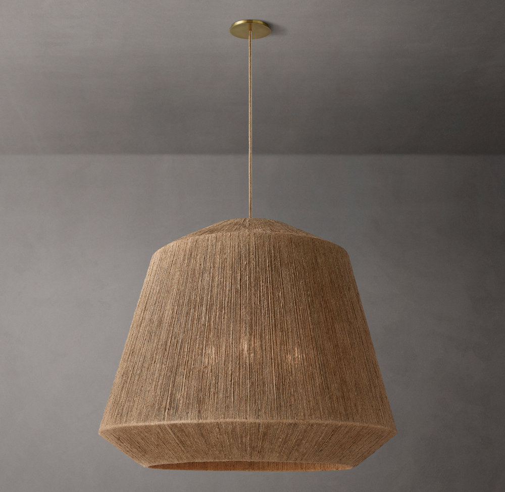Handwoven Jute Cloche Pendant