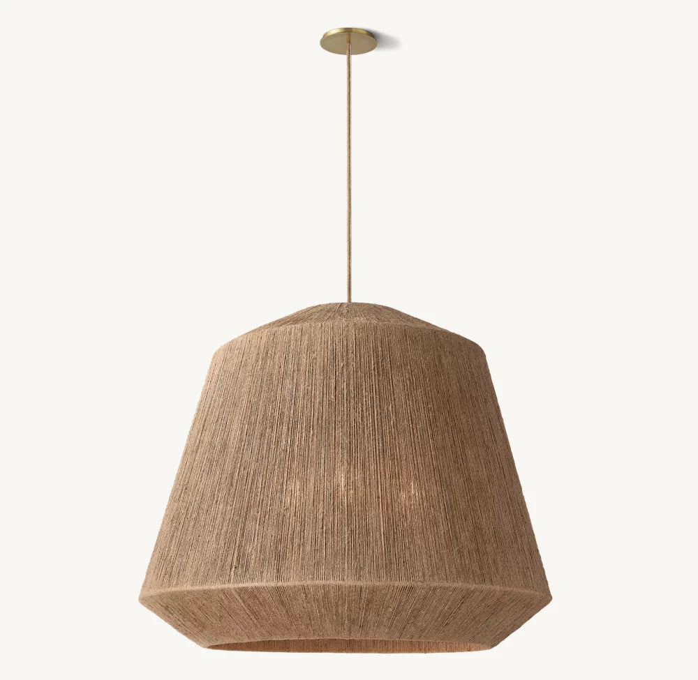 Handwoven Jute Cloche Pendant
