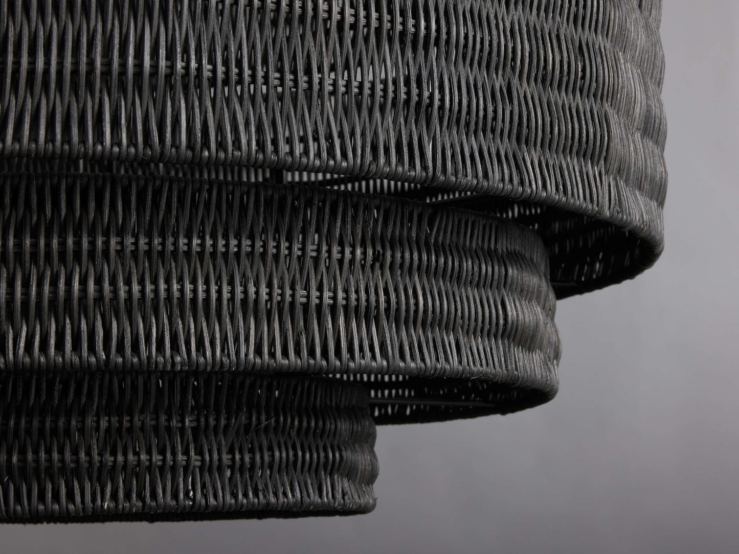 Handwoven Rattan Tiered Chandelier