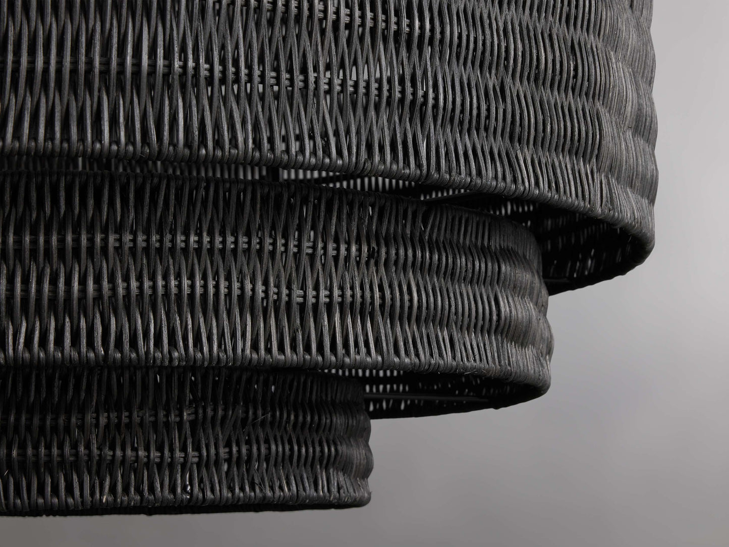 Handwoven Rattan Tiered Chandelier