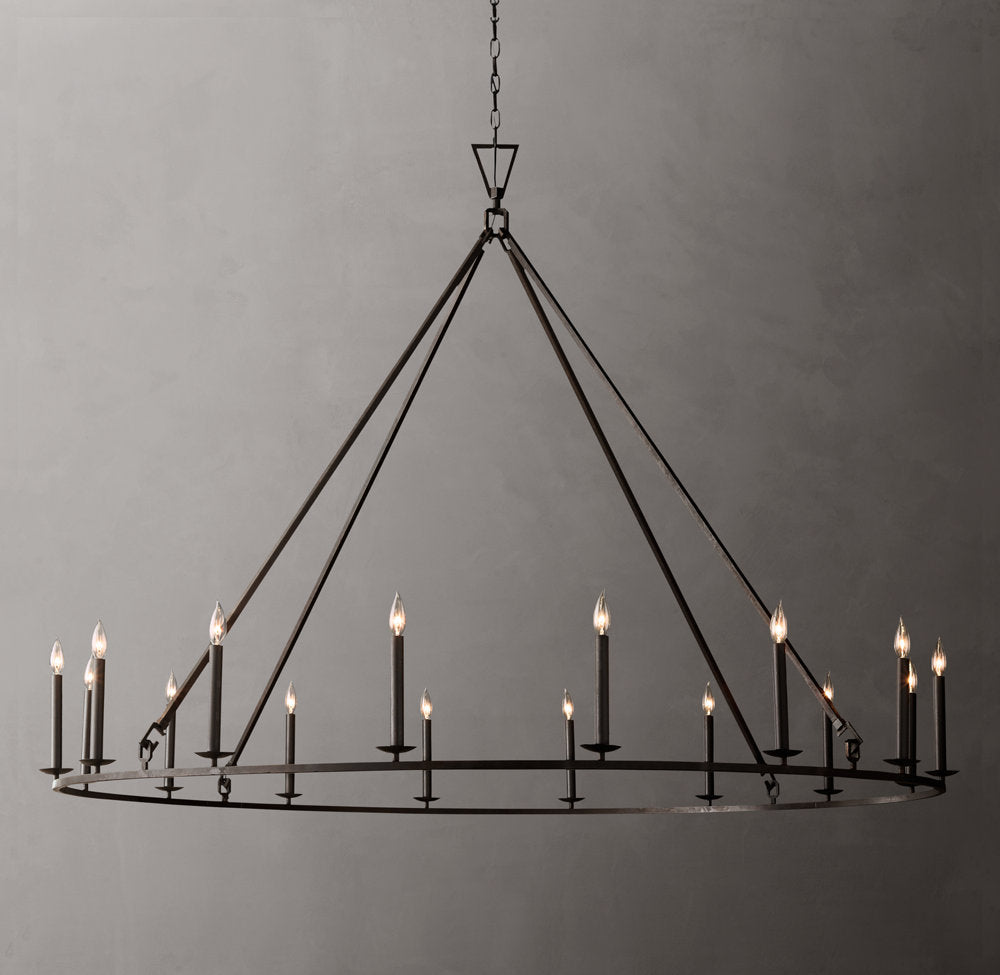 Heritage Openwork Stirrup Chandelier