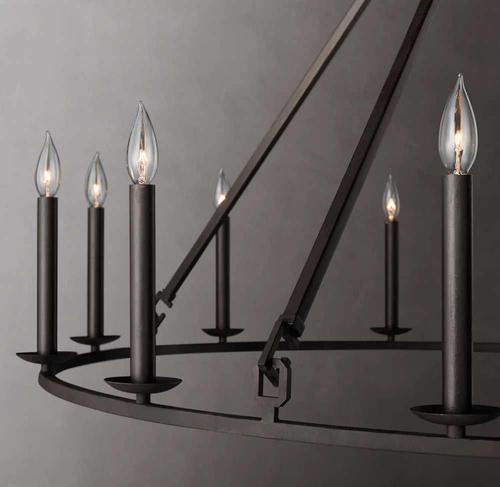Heritage Stirrup Candle Chandelier