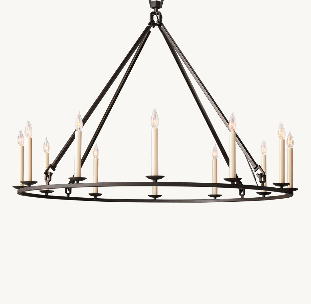 Heritage Stirrup Candle Chandelier