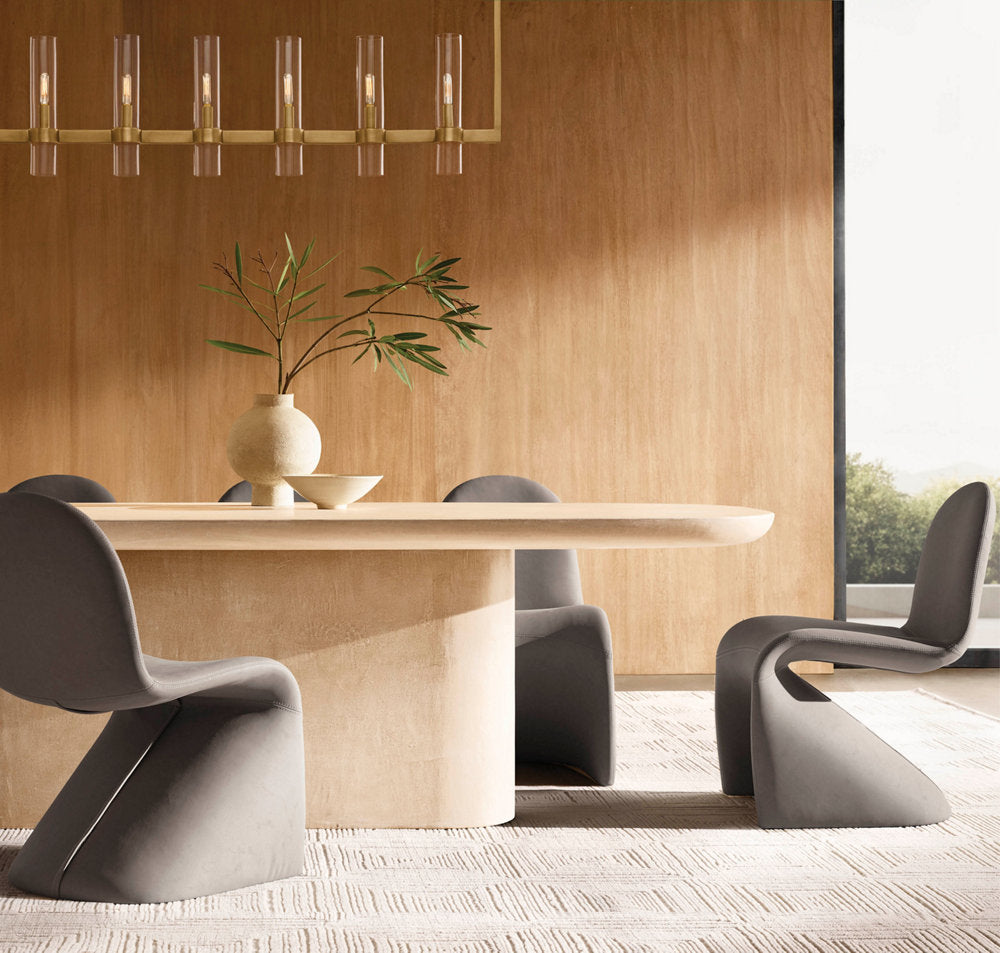 High-CRI Blown Glass Linear Chandelier