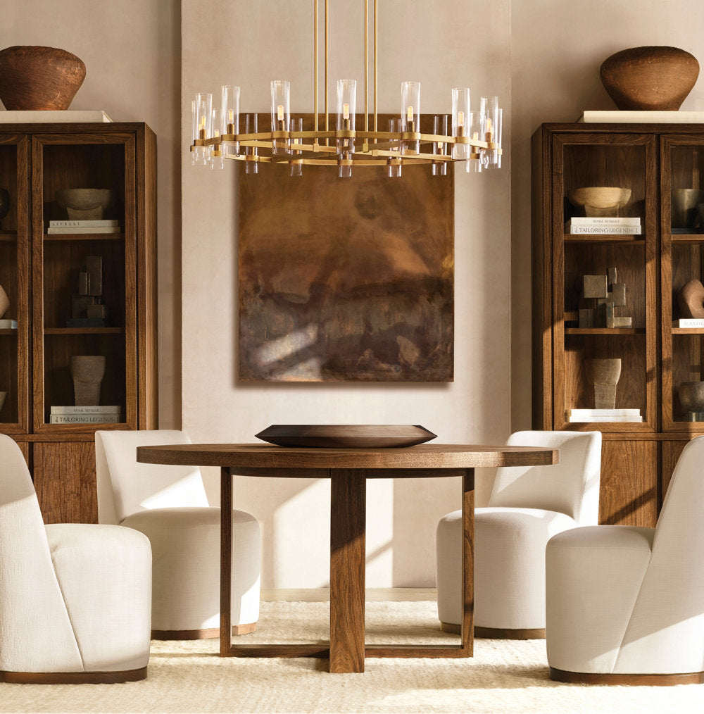 High-CRI Blown Glass Linear Chandelier