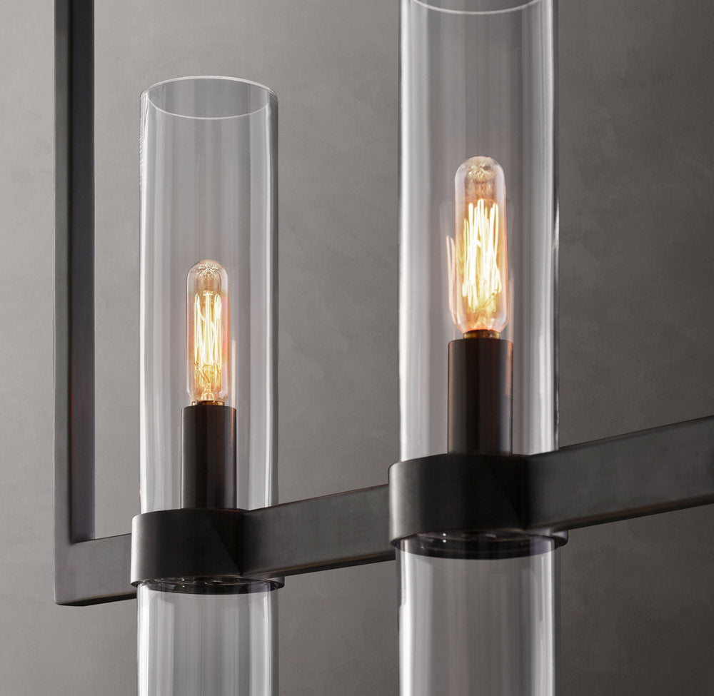 High-CRI Blown Glass Linear Chandelier